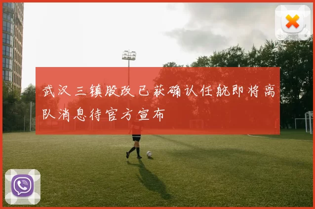 武汉三镇股改已获确认任航即将离队消息待官方宣布